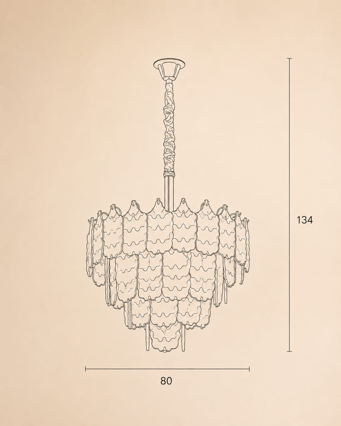 Petal Chandelier — view 3