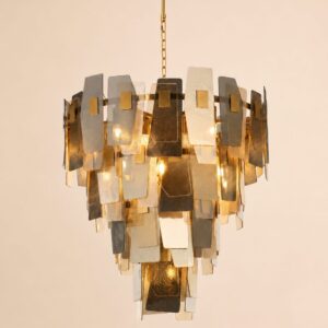 Fractured Panel Chandelier
