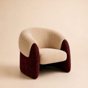 Carved Arm Accent Chair