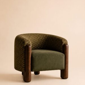 Kilim-Back Accent Chair