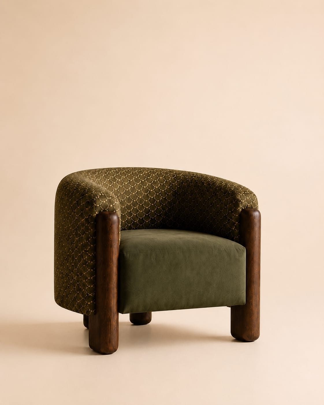 Kilim-Back Accent Chair