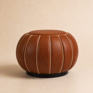 Leather Pouf