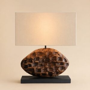Carved Pod Table Lamp
