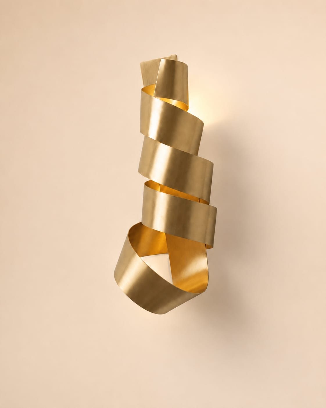 Ribbon Spiral Wall Lamp
