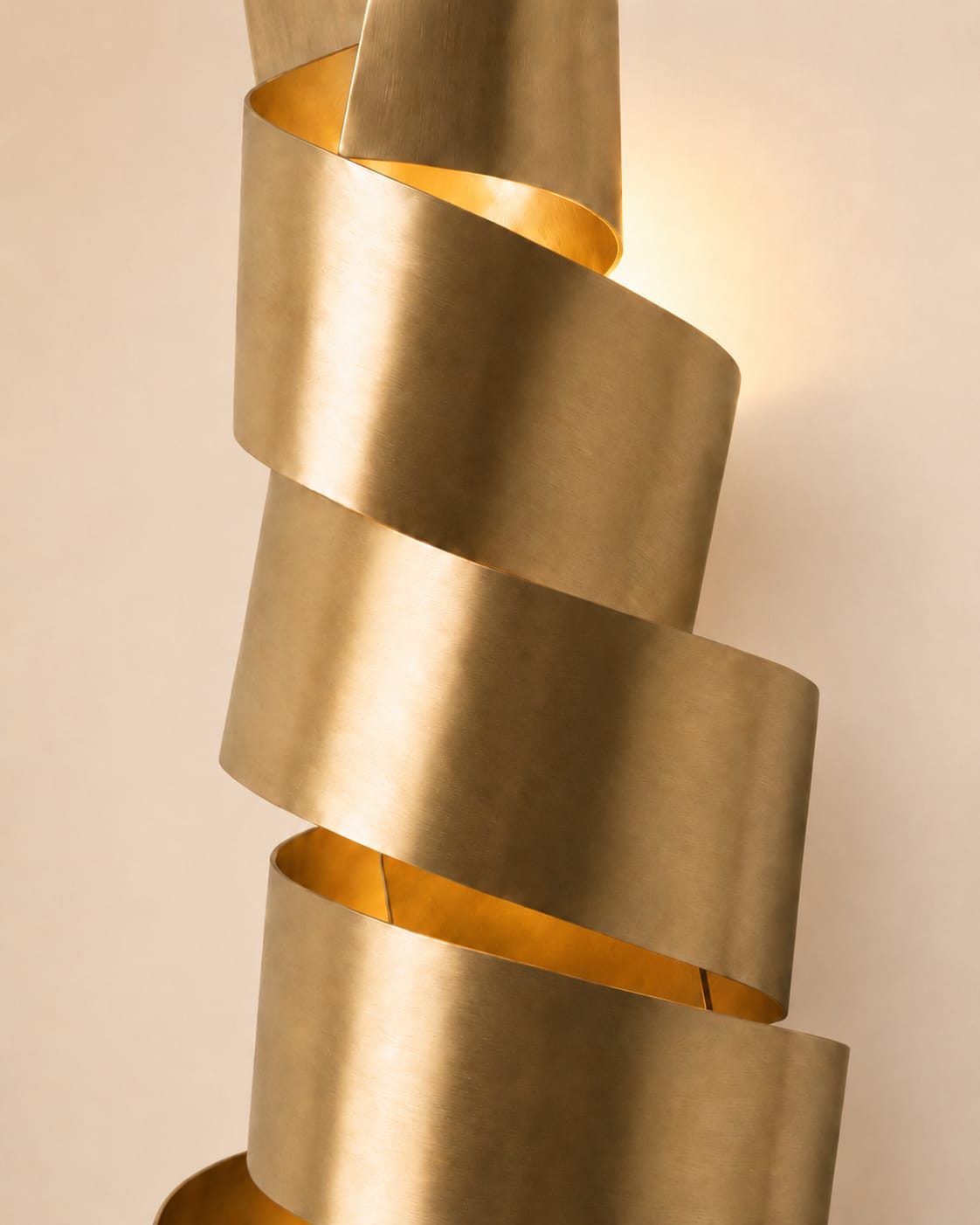 Ribbon Spiral Wall Lamp — view 2