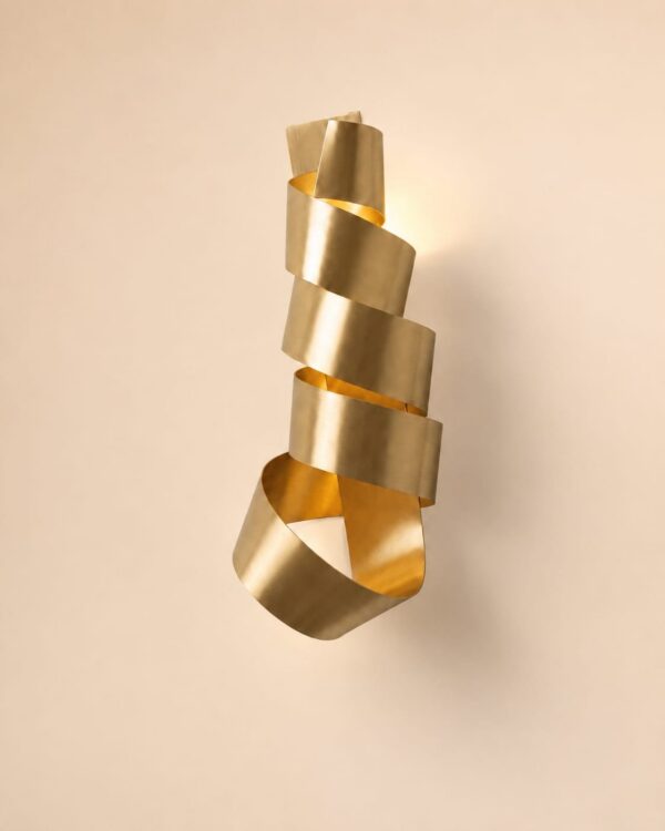 Spiral Wall Lamp, full view